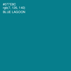 #077E8C - Blue Lagoon Color Image